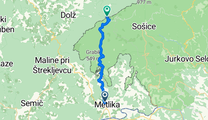 Metlika - Trdinov vrh