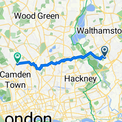 36 Oliver Road, London to 23 Southcote Road, London