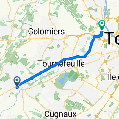 5–91 Rue des Fauvettes, Plaisance-du-Touch à Avenue des Arènes Romaines, Toulouse
