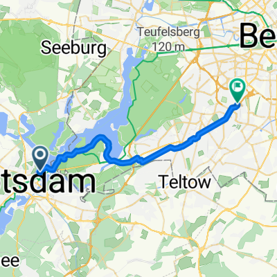 Seestraße 7, Potsdam nach Fregestraße 33, Berlin