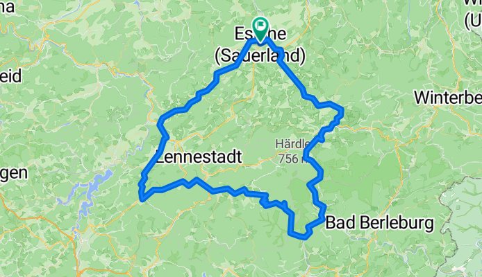 Eslohe - Radring - RheinWeserturm - Schmallenberg - Eslohe