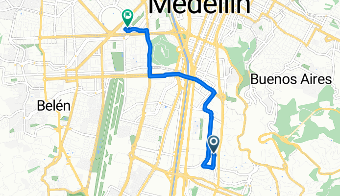 De Carrera 43B 16-41, Medellín a Carrera 66B #34A-76, Medellín