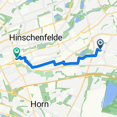 Kreuzburger Straße 28, Hamburg nach Wandsbeker Marktstraße 167, Hamburg