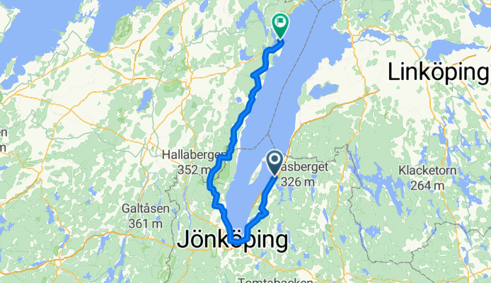 Gränna to Karlsborg