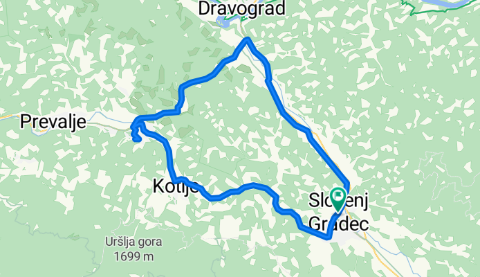 mesta: Slovenj Gradec - Ravne na Koroškem - Slovenj Gradec
