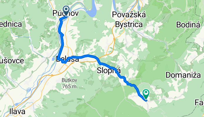 Púchov - Beluša - Visolaje - Pružina