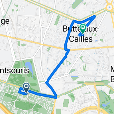 De Boulevard Jourdan 17, Paris à Rue de la Butte aux Cailles 13, Paris