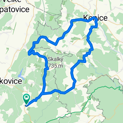 Němčice - Protivanov - Konice - Kořenec - Němčice