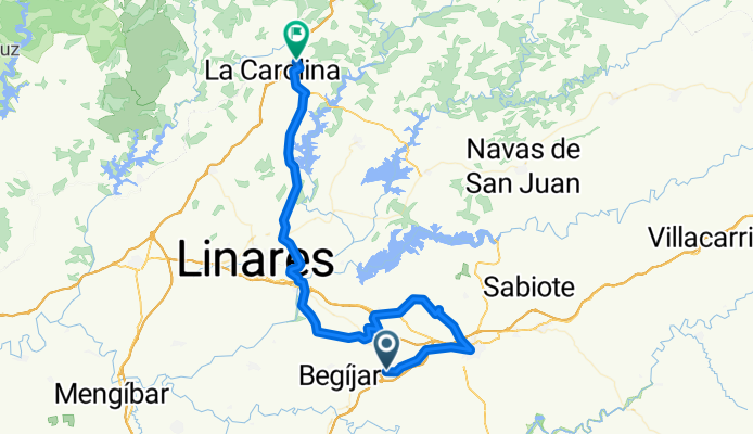 Ruta los Nazaries Baeza a Navas