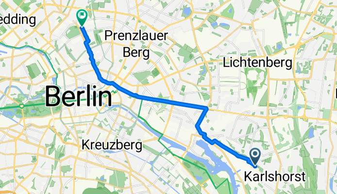 Wallensteinstraße 20, Berlin nach Ramlerstraße 34, Berlin