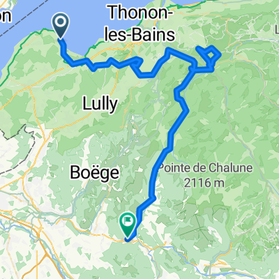 EXCENEVEX ALLINGES REYVROZ CHAMPEILLANT ST JEOIRE - 75 km 1600 m