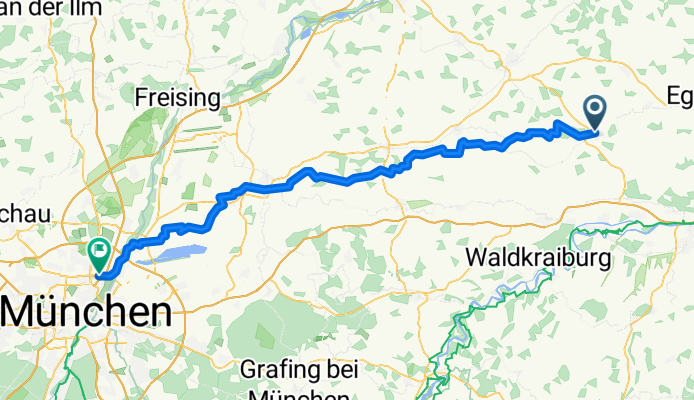 VR05: Neumarkt-Sankt Veit - München Frankfurter Ring; 90,7km 550hm