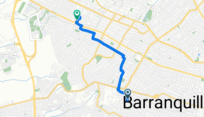 De Calle 70c 32134, Barranquilla a Calle 90 46-63, Barranquilla