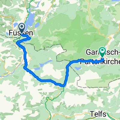 Füssen - Garmisch Partenkirchen (über Alpsee)