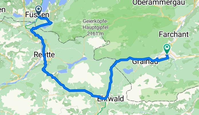 Füssen - Garmisch Partenkirchen (über Alpsee)