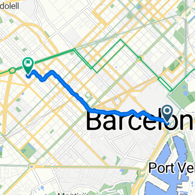 Carrer dels Canvis Vells, 9, Barcelona a Carrer de Villarroel, 210, Barcelona