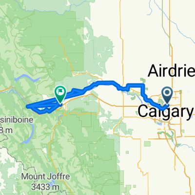 Calgary to banff ebike trip