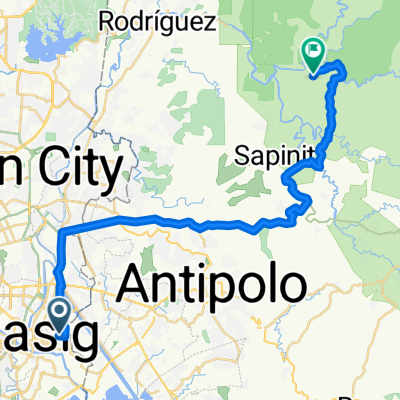 Pasig City to Antipolo City