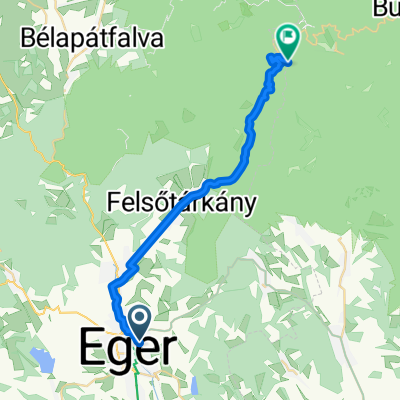 Eger - megyehatár