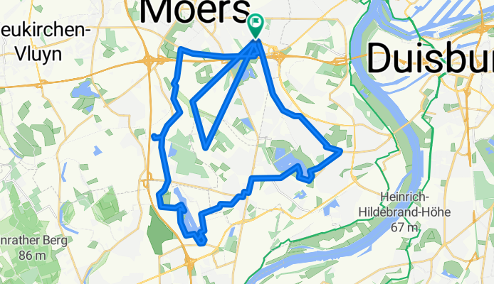 Stefanstraße 4, Moers nach Stefanstraße 22, Moers