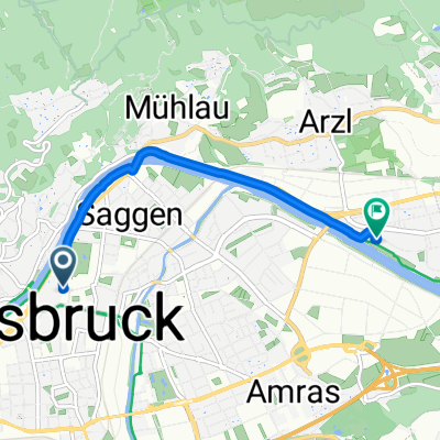 Rennweg 1, Innsbruck nach An-der-Lan-Straße 20, Innsbruck
