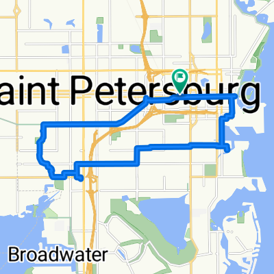 Route to 571 11th Street South, Saint Petersburg, FL 33705