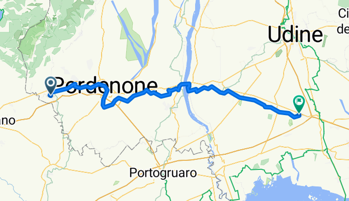 J 3, version 2.0 Sacile- Gonars Route to Via Gorizia 111/A, 33050 Gonars