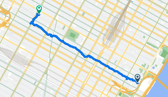 355–391 E 39th St, New York to 640 Eighth Ave, New York