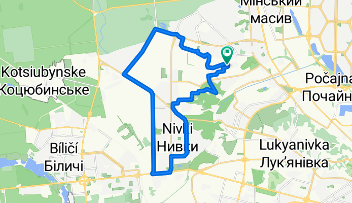 Сергія Данченка вулиця, 28А, Київ to Сергія Данченка вулиця, 28, Київ