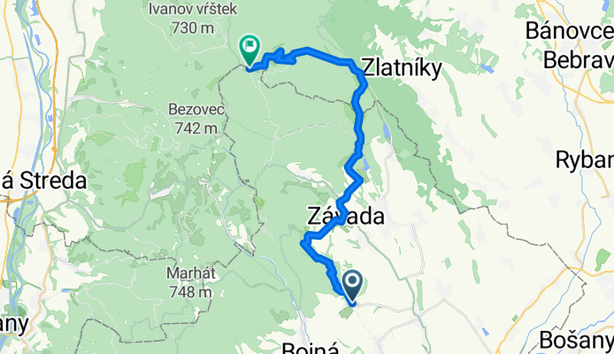 Tesáre- Závada - Duchonka - Panská Javorina