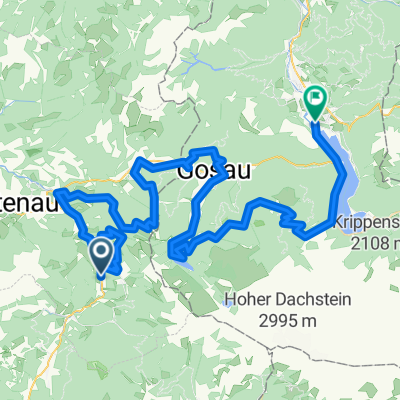 Dachsteinrunde schwarz 3. Etappe