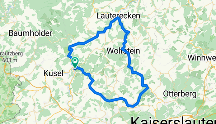Route nach Austraße 8, 66885 Altenglan