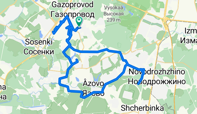 От улица Липовый Парк д.8 к.2, Коммунарка до улица Фитаревская 30, Коммунарка