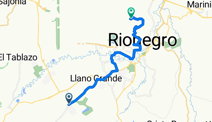 De Via Club Llanogrande, Llano Grande a Rionegro