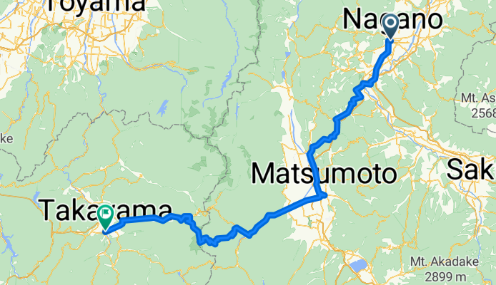 Lenght of Japan #3 - Gifu to Takayama (@ikeken reversed route)