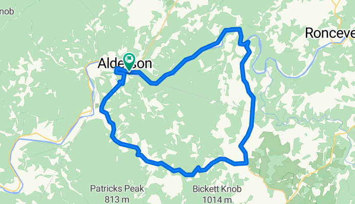 Alderson-Sinks Grove using Rt. 63
