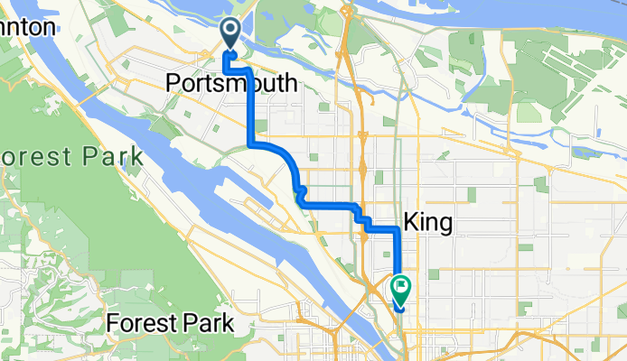 Kenton, Portland to 2249 N Williams Ave, Portland