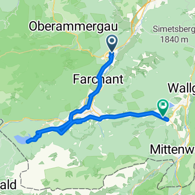 BRB-3 Bella Ronda Bavarica - Tag 3 - Von Oberau nach Klais - 47,3km 760hm