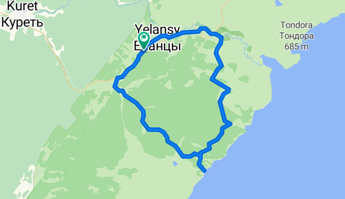 Route to Yelantsynskoye, 666423