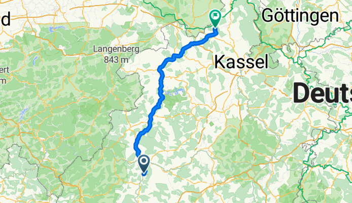 Marburg Zwergen via B 252