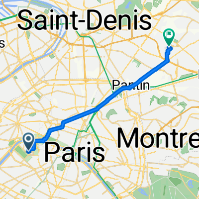 De Rue du Champ de Mars 19, Paris à Rue Lacordaire 29, Drancy