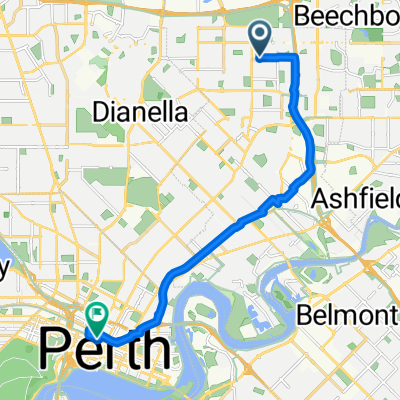 36 Deschamp Rd, Morley to 140 William St, Perth