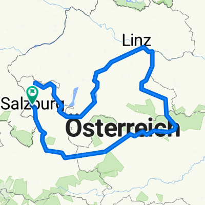 Route nach Salzburg