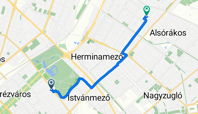 Dózsa György út 80, Budapest - Huszt utca 15, Budapest