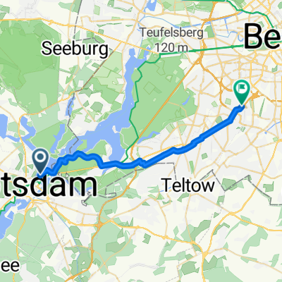 Seestraße 38, Potsdam nach Fregestraße 43, Berlin