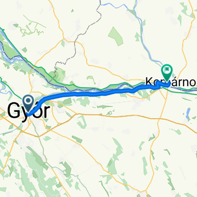 Györ nach Komarno