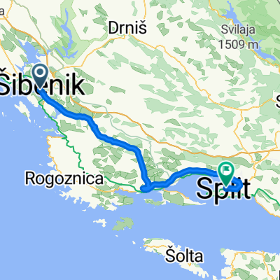Sibenik - Split 71km