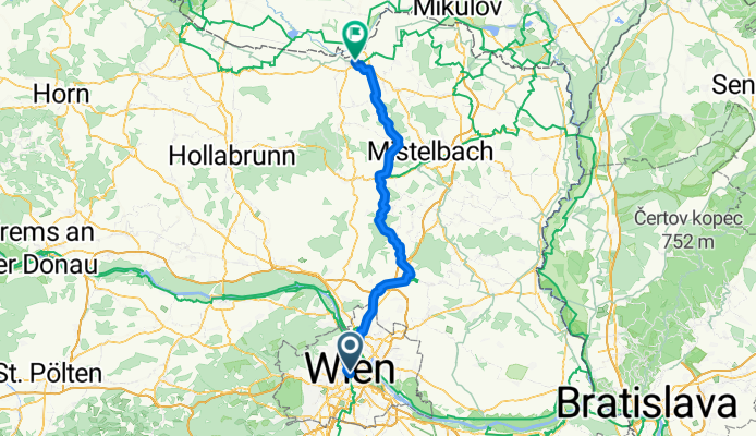 Tag 1 Wien nach Laa an der Thaya