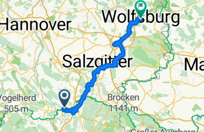 Route in der Bikemap App öffnen