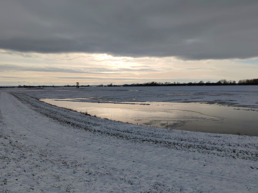 Hochwasser - Winter - Teldau - Sude - Tour